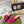 GG SPARKLE CRYSTAL SLIDE SANDAL METALLIC PINK CALFSKIN