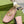 BLONDIE LOGO-PLAQUE LOAFERS IN LIGHT PINK CALFSKIN