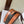 HEART TAMBOUR BAG 15 IN BLACK TRIOMPHE CANVAS AND BRONZE BROWN CALFSKIN
