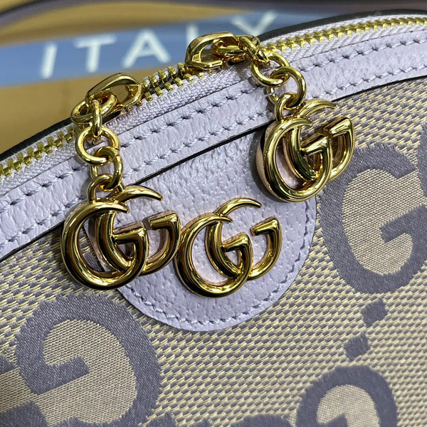 ophidia large 24cm comestic pouch beige purple monogram canvas