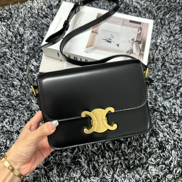 TRIPHOME TEEN 18 BLACK COWHIDE LEATHER