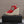 SL TRIBUTE WEDGE SANDALS CRIMSON POLISHED CALFSKIN