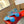 RC Diamond Sandals Blue Silk Creole Glass Diamond 341986