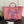 CC LARGE 50 TOTE BAG IN LIGHT PINK CANVAS WITH STRAP