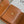 TRIPHOME 10 TRIFOLD WALLET CALFSKIN AND CANVAS WHITE BROWN