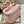 SMALL 25 TRAVEL VANITY CASE WITH SHOULDER STRAP PEACH PINK