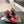 SL AYERS CRYSTAL SANDAL RED SATIN