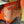 APHRODITE MINI 21 SHOULDER BAG IN ORANGE RED CALFSKIN