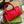 GG MARMONT MATELASSE 27 HANDBAG CHERRY RED CALFSKIN