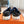 HM ELECTRIC SANDAL COBALT FABRIC AND CALFSKIN