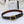 CL LARGE 35 MM BELT IN BLACK AND BROWN CALFSKIN GOLD HARDWARE