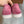 lp dot sole walk loafer pink red suede