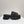 PRA THICK-SOLED CROCHET SANDALS BLACK WOVEN FABRIC