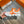 HM FLEX SLIP-ON SNEAKER WHITE AND ORANGE WOVEN FABRIC