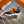 HM FLEX SLIP-ON SNEAKER BLACK AND ORANGE WOVEN FABRIC