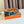 TUBE H BELT BUCKLE & REVERSIBLE PASTEL ORANGE AND BLACK LEATHER STRAP 38MM SILVER HARDWARE