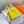 HM PICOTIN LOCK 22 WHITE AND CHARTREUSE TOGO LEATHER