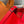 HM PICOTIN LOCK 22 ORANGE AND RED TOGO LEATHER