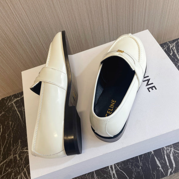 CE 26s Malaquais Loafers White Polished Leather 944358
