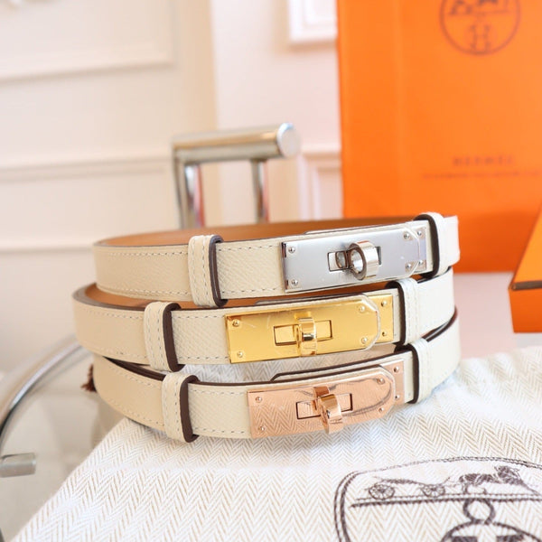 hm kelly belt 18mm cream epsom leather