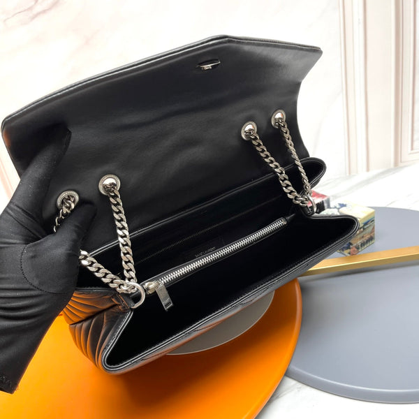 YSL Large Loulou Bag 31cm Black Lambskin SHW