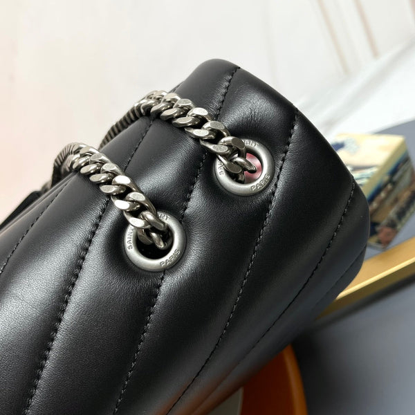 YSL Large Loulou Bag 31cm Black Lambskin SHW