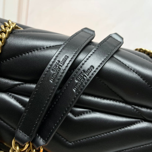 YSL Large Loulou Bag 31cm Black Lambskin GHW