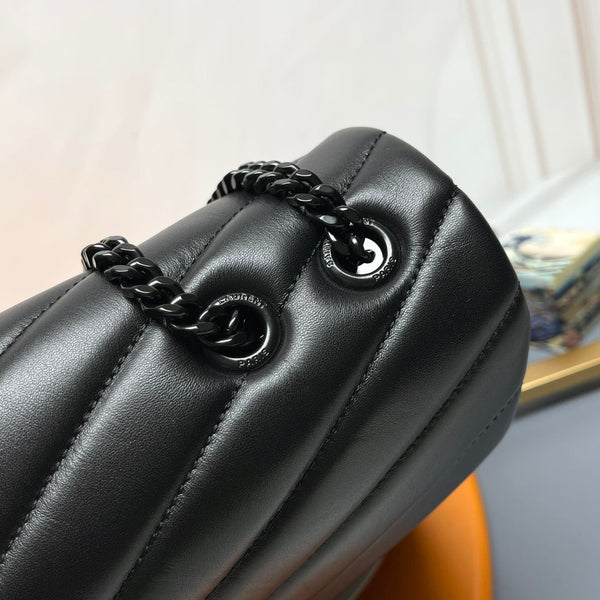 YSL Large Loulou Bag 31cm Full Black Lambskin