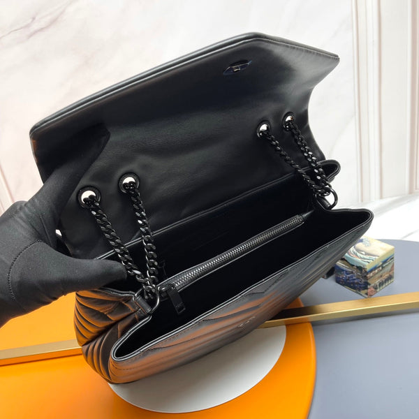 YSL Large Loulou Bag 31cm Full Black Lambskin