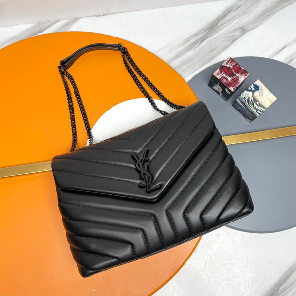 YSL Large Loulou Bag 31cm Full Black Lambskin