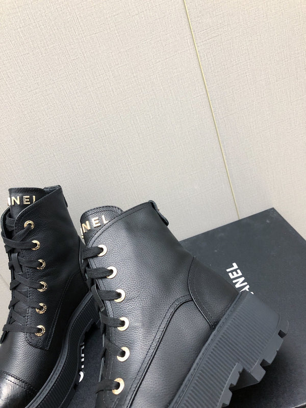 MARTIN SHORT BOOTS BLACK LAMBSKIN