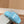 FURRY SLIDES IN SKY BLUE CURLY SHEARLING