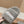 FURRY SLIDES IN GRAY CURLY SHEARLING