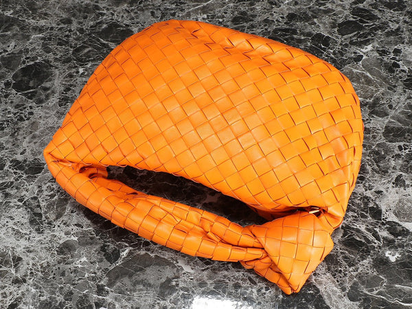 bv teen jodie 36cm orange lambskin