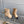 CC Square Toe Ankle Boots 70mm Beige Black Cowhide 464565