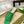 GG CHUNKY SLIDE SANDAL DARK GREEN CALFSKIN