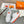 HM Giga 50 Sneaker White Goatskin Orange