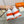 HM Giga 50 Sneaker White Goatskin Orange
