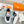HM Giga 50 Sneaker Navy Canvas White Goatskin Orange