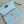 MISS CARO 17 CHAIN BAG IN LIGHT BLUE LAMBSKIN