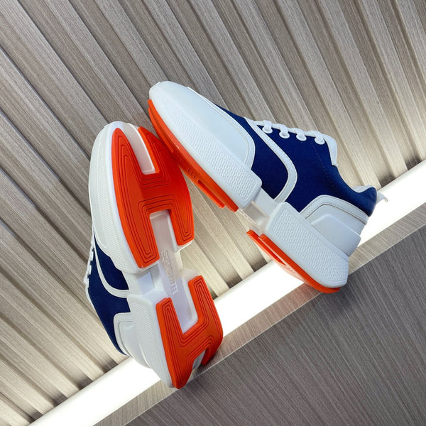 GIGA SNEAKER NAVY MIX WHITE CALFSKIN