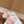 CD Dway Slide White Pink Fleece Lining And Canvas Fabric