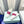 FLATFORM ROCKSTUD UNTITLED SNEAKER IN WHITE MIX MAGENTA PURPLE CALFSKIN WITH RHINSTONES