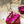 ROCKSTUD PATENT PINK LEATHER BALLERINA