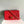 MINI RECTANGLE FLAP BAG 20CM RED CAVIAR GOLD HARDWARE