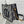 HOBO SIGNATURE 23  BAG IN BLACK BEIGE PATTERN LAMBSKIN