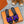 0ran 45 sandal purple black suede goatskin