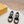 FENDI CASUAL SNEAKER IN BLACK MIX WHITE CALFSKIN ATTACH RHINSTONES