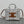 Celine 2026 Triomphe Printed Bag 26cm White Brown Black Canvas Calfskin 283599