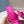 PRA HIGH-HEELED MULES BRIGHT PINK SATIN